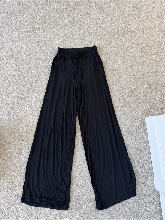 lululemon athletica Pants - Wide Leg lululemon Black Drawstring Women's Pants
